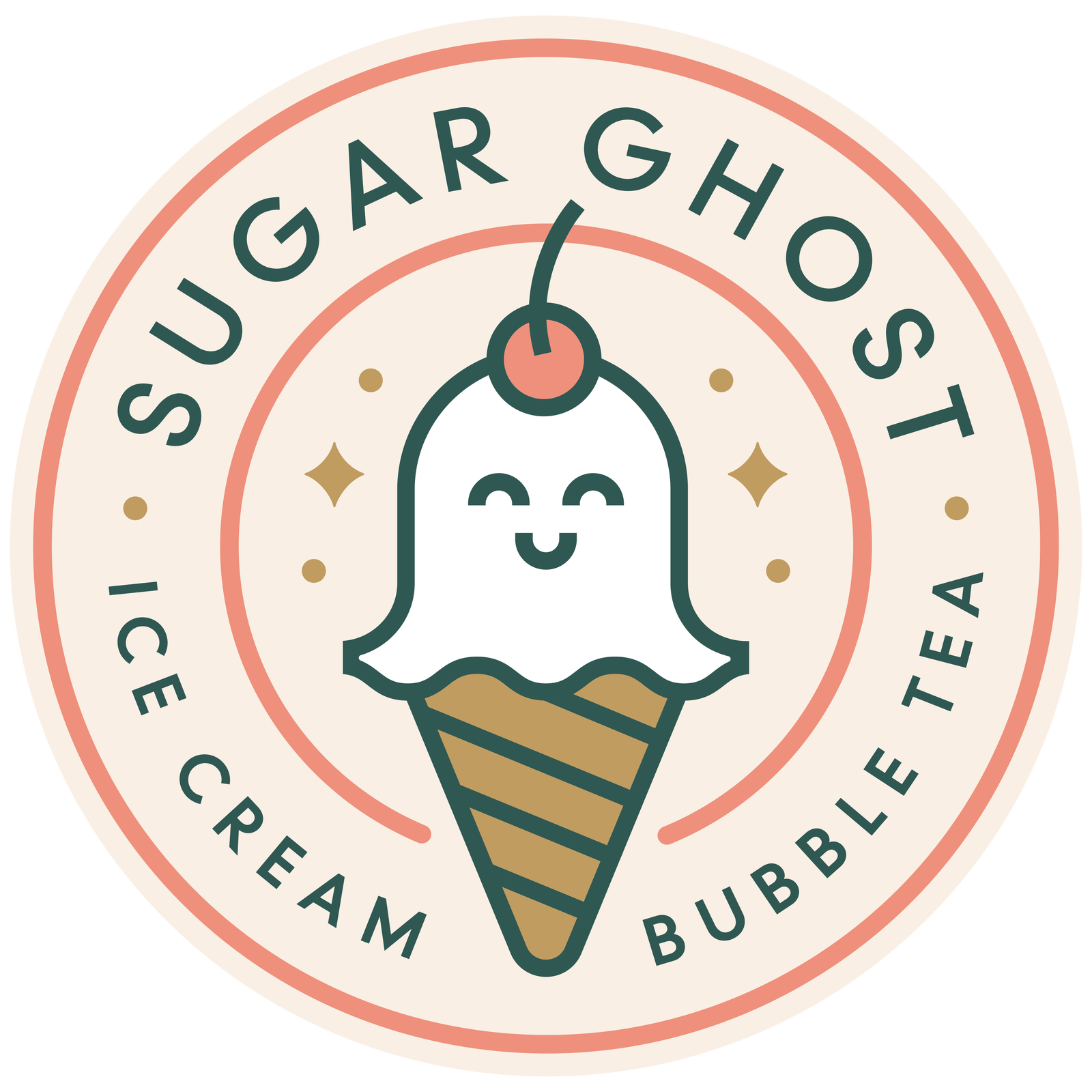 Ice cream and bubble tea in memphis Sugar Ghost